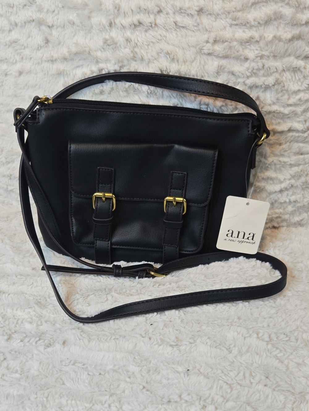 ana Black Crossbody Purse